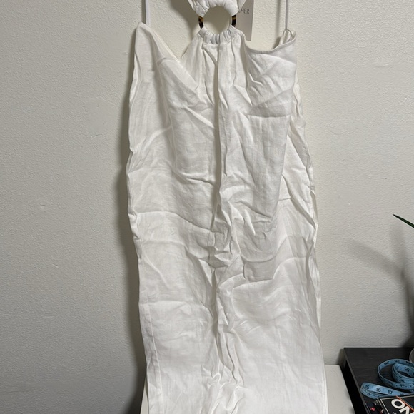 Rumer the Label Avalon Ring Maxi Linen Dress in White - Picture 4 of 10